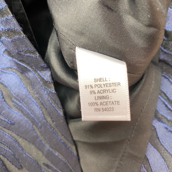 BANANA REPUBLIC Blue Black Sleeveless Career Sheath Dress | Size 4 - Picture 7 of 10